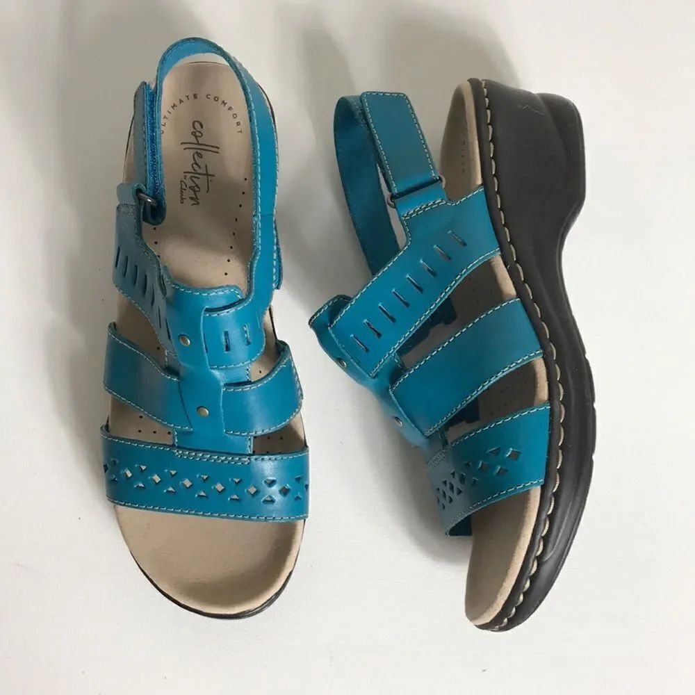 Clarks Lexi Qwin Collection Leather Cut-Out Sandal - Picture 4 of 7